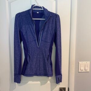 Lululemon Purple Quarter-Zip Athletic Jacket size 4